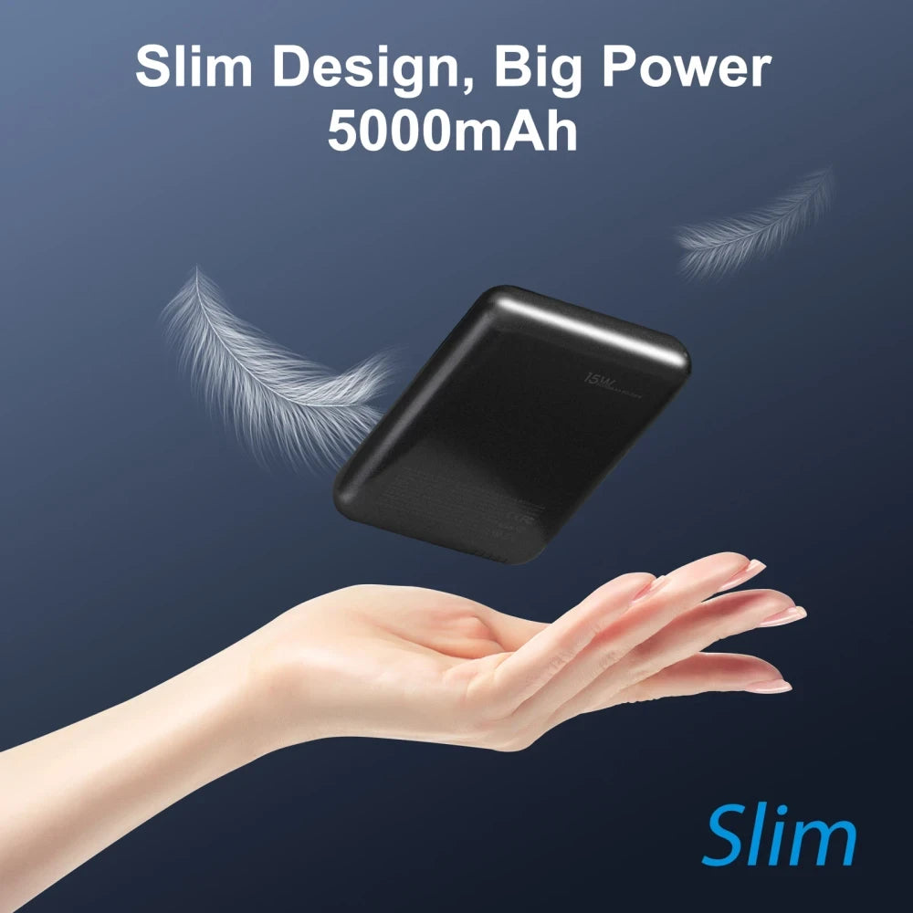 Magnetic Wireless Portable Power Bank